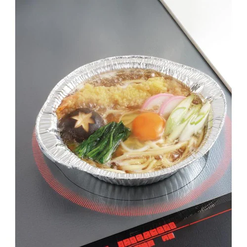 パール金属 アルミ鍋 使い捨て 丸型 17cm 900ml IH ガス火対応 3枚入 ラーメン うどん 一人鍋 HB-6941 【プラザセレクト】_3
