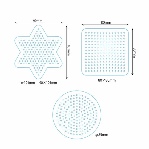 �J���_ �p�[���[�r�[�Y �v���[�g�Z�b�g�r �l�p�`�Ɗی`�Ɛ��^�i�����j 80-30030 �y�v���U�Z���N�g�z_3