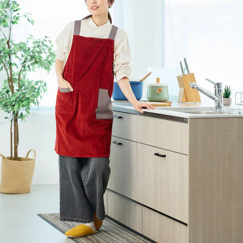 レゾトレーディング アデル エプロン 78×99cm 722508 ベージュ【プラザセレクト】_5