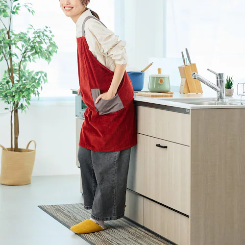 レゾトレーディング アデル エプロン 78×99cm 722508 ベージュ【プラザセレクト】_6