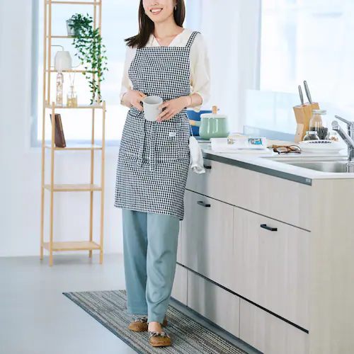 レゾトレーディング チェスター エプロン 82×88cm 722607 ブラック【プラザセレクト】_2