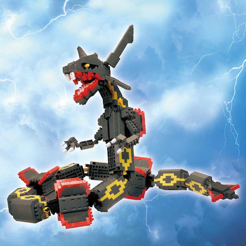 【クリスマスセール】カワダ ナノブロック ポケットモンスター レックウザ NBPM_104 【プラザセレクト】_5