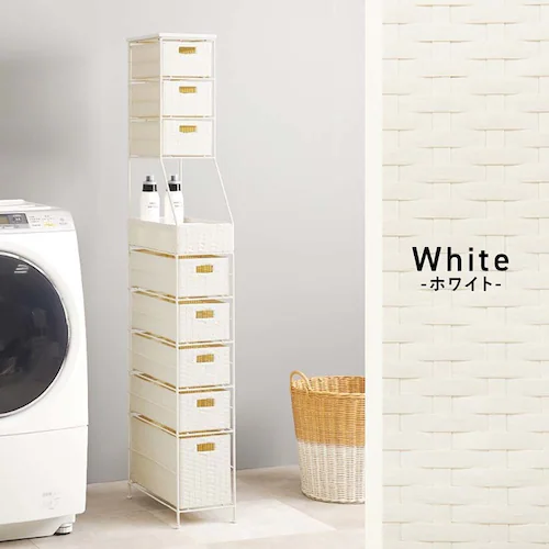 ランドリーチェスト 幅20cm RAN-2460DBR ダークブラウン【時間指定不可】【代引不可】【同梱不可】【プラザセレクト】_14