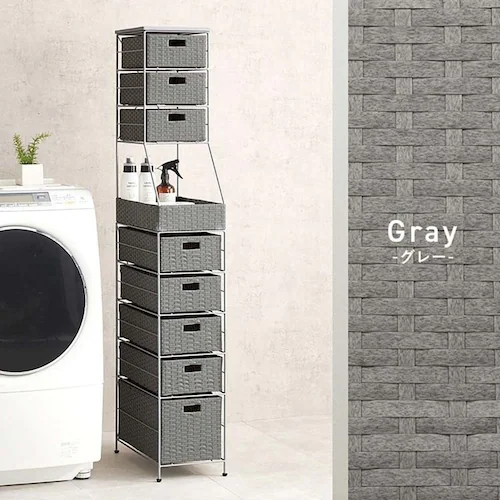 ランドリーチェスト 幅25cm RAN-2461DBR ダークブラウン【時間指定不可】【代引不可】【同梱不可】【プラザセレクト】_14