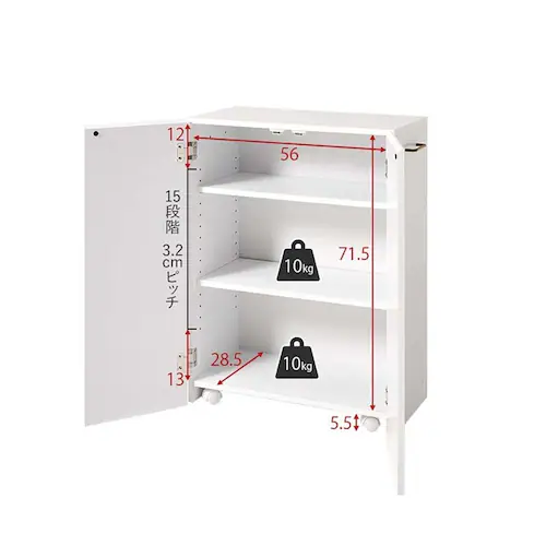 ブックシェルフ VKB-7277NA ナチュラル【時間指定不可】【代引不可】【同梱不可】【プラザセレクト】_20