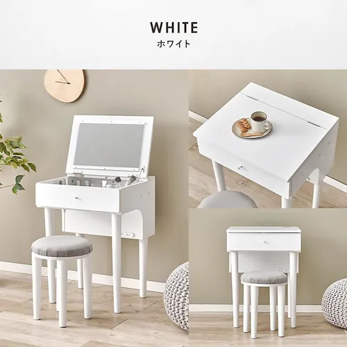 ドレッサー 幅50cm MD-6577DBR ダークブラウン【時間指定不可】【代引不可】【同梱不可】【プラザセレクト】_11