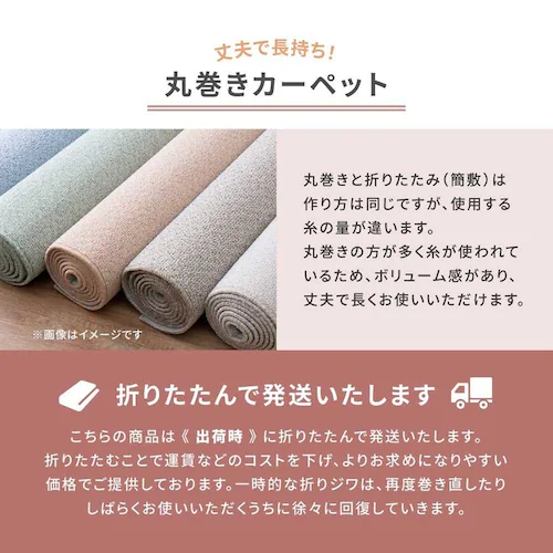 柔らかパイルの抗菌カーペット シエロ 江戸間6畳 600094560 ブラウン【時間指定不可】【代引不可】【同梱不可】【プラザセレクト】_8