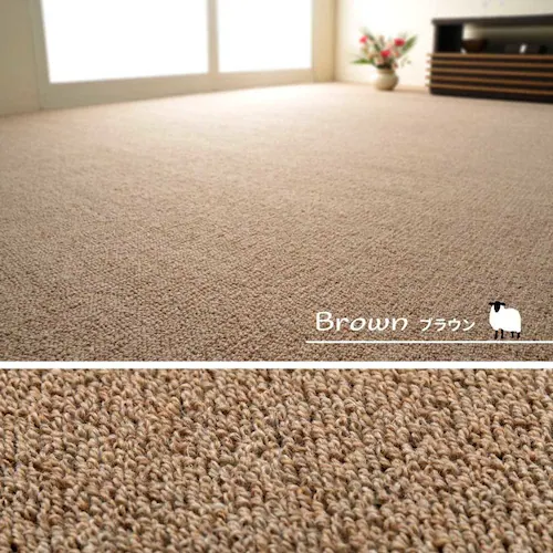 天然ウール100%の防炎カーペットカーペット オペラ 江戸間 10畳 600023590 ベージュ【時間指定不可】【代引不可】【同梱不可】【プラザセレクト】_13