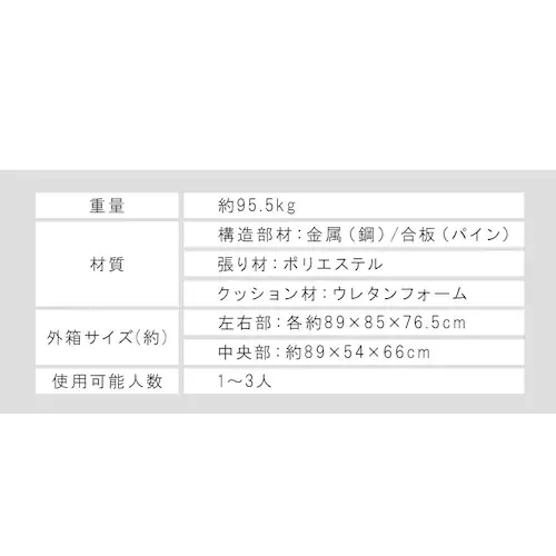 不二貿易 電動リクライナー GRACE 3P 49113 ブラック【時間指定不可】【代引不可】【同梱不可】【プラザセレクト】_12