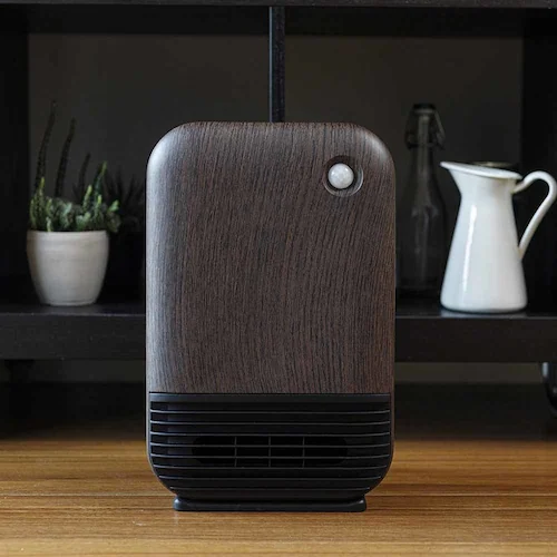 (株)シイー・ネット 人感セラミックヒーター ダークウッド CDCP606DW 【プラザセレクト】_3