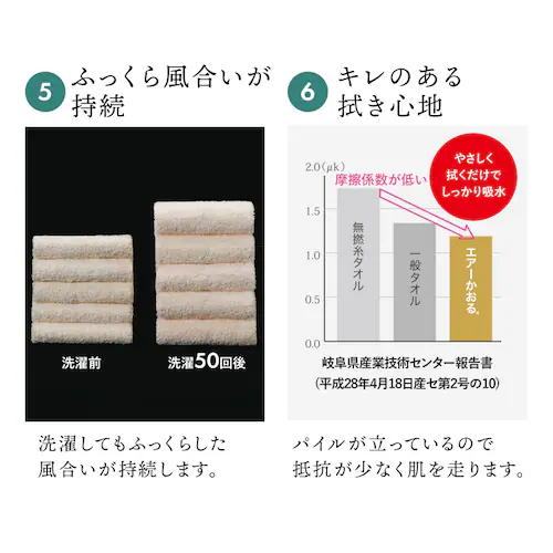 浅野撚糸 エアーかおるエクスタシー バスタオル半分時代 シルバー【プラザセレクト】_5