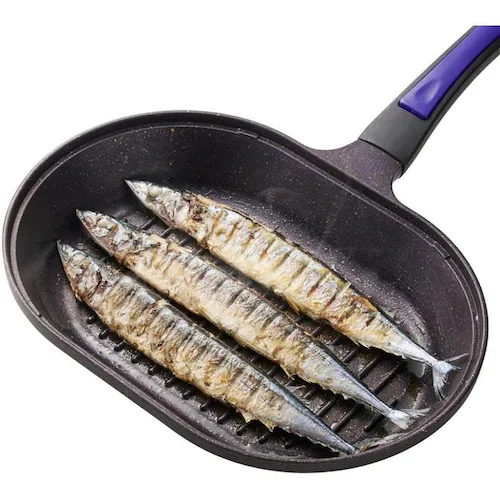 LIV PLUS グリルパン ガラス蓋付き IH ガス火対応ヴォランテ ネオ パープル ND-5120 【プラザセレクト】_7