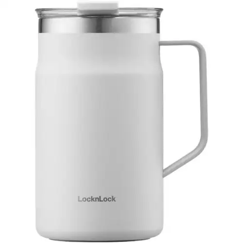 LIV PLUS マグカップ ふた付き ステンレス 600ml LHC4282NWHT ホワイト【プラザセレクト】_2