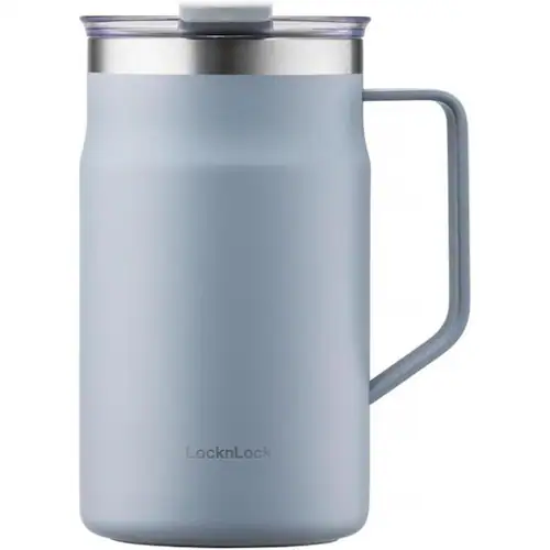 LIV PLUS マグカップ ふた付き ステンレス 600ml LHC4282NWHT ホワイト【プラザセレクト】_4