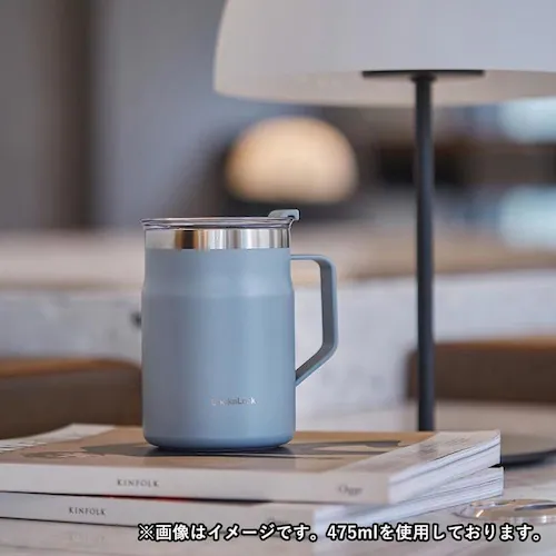 LIV PLUS マグカップ ふた付き ステンレス 600ml LHC4282NWHT ホワイト【プラザセレクト】_6