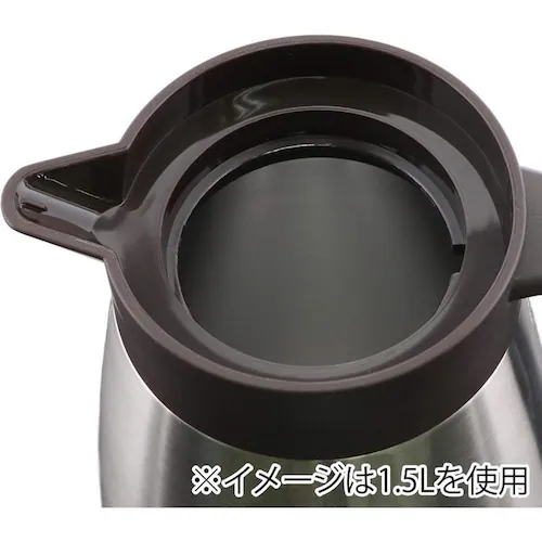 LIV PLUS 保温卓上ポット 0.5L エコdeサーモ ステンレス ND-4241 【プラザセレクト】_2