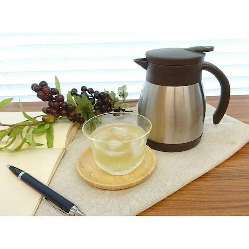 LIV PLUS 保温卓上ポット 0.5L エコdeサーモ ステンレス ND-4241 【プラザセレクト】_4