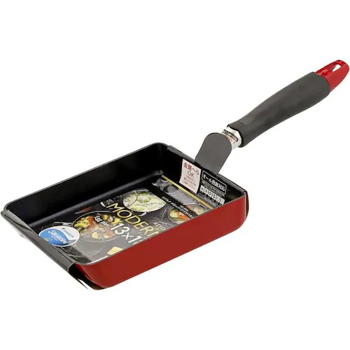 LIV PLUS IH 卵焼き 13×18cm レッド ND-9456 【プラザセレクト】_2