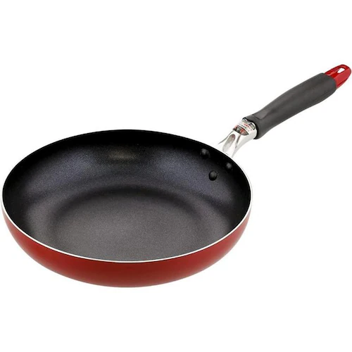 LIV PLUS IH フライパン ガラス蓋付 レッド ND-9457 【プラザセレクト】_2