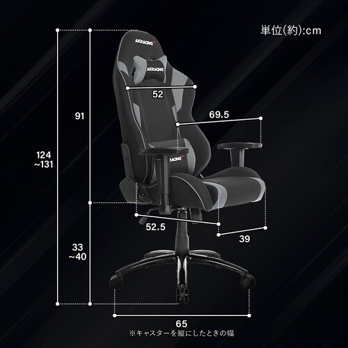 AKRacing �G�[�P�[���[�V���O �Q�[�~���O�`�F�A AKR-WOLF �p�[�v��_11