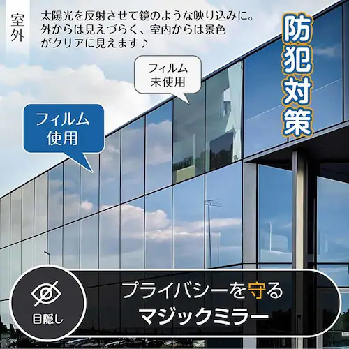 ガラスフィルム 静電気吸着(約)60×200cm in033-60-bl ブルー【プラザセレクト】_2