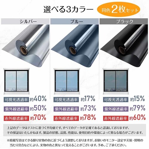 ガラスフィルム 防犯飛散防止(約)60×200cm in034-60-bk ブラック【プラザセレクト】_8