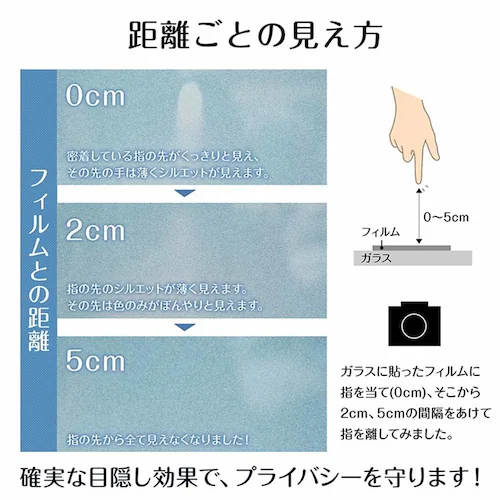 ガラスフィルム フロスト (約)45×200cm in035-45-a すりガラス調【プラザセレクト】_6