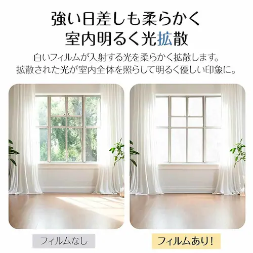 ガラスフィルム フロスト (約)60×200cm in035-60-a すりガラス調【プラザセレクト】_8