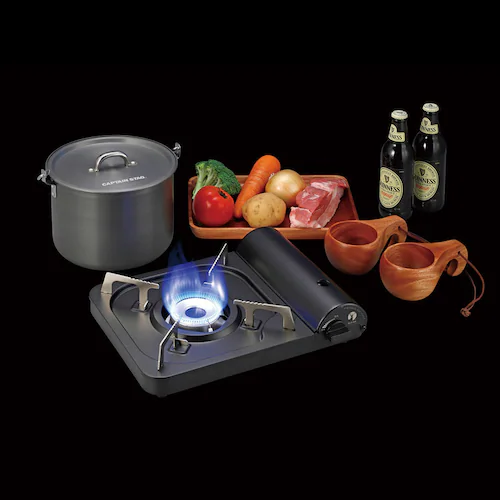 カセットコンロ ブラック UF-28 【プラザセレクト】_4