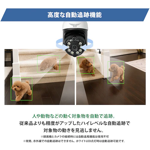 IP防犯灯パン・チルトカメラ みてるちゃん5Plus ホワイト WTW-EGDRY388GWX ホワイト【プラザセレクト】_15