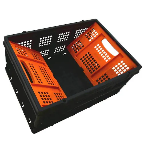 折りたたみ式バスケット 黒×オレンジ BXWT-H205 【プラザセレクト】_3