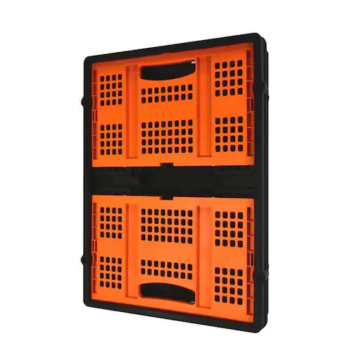 折りたたみ式バスケット 黒×オレンジ BXWT-H205 【プラザセレクト】_6