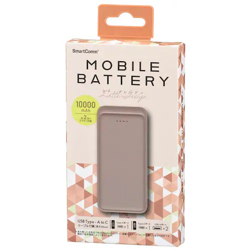 �I�[���d�@ ���o�C���o�b�e���[ 10000mAh SMP-MB100-PU ���y�v���U�Z���N�g�z_6