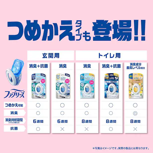 P&Gジャパン合同会社 ファブリーズトイレ用消臭剤 サクラ2026 本体+つめかえ1個パック_7
