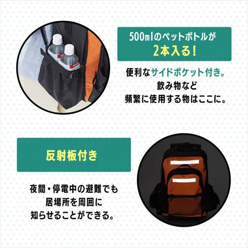 防災リュック 2人用 51点 食品付き 防災セット_15