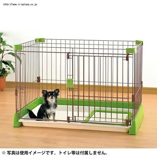 リッチェル お掃除簡単サークル ブラウン 150-80_5