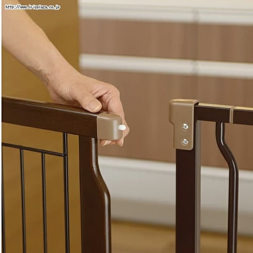 リッチェル 木製ハンズフリーゲート 本体・オプションフレームセット【プラザセレクト】