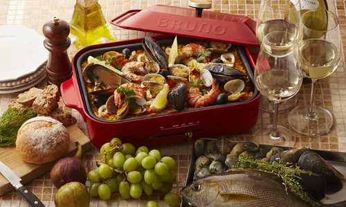 BRUNO コンパクトホットプレート BOE021-RD 7760193 レッド_4