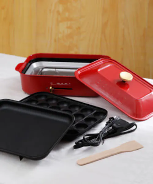 BRUNO コンパクトホットプレート BOE021-RD 7760193 レッド_6