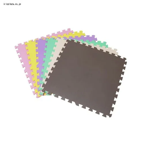 大判 カラージョイントマット【32枚セット】6畳分 ベージュ×パープル_2
