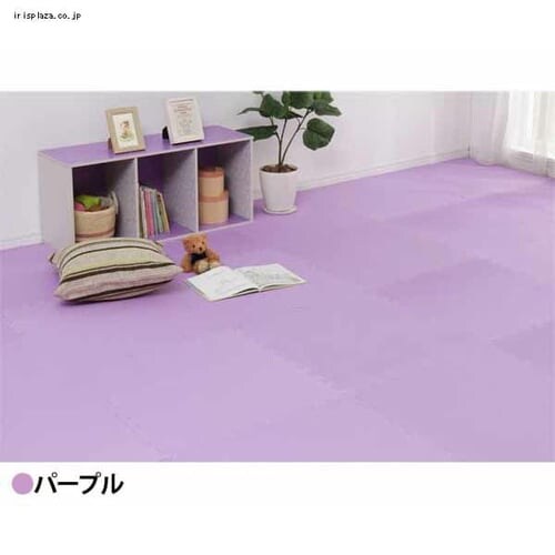 大判 カラージョイントマット【32枚セット】6畳分 ベージュ×パープル_13