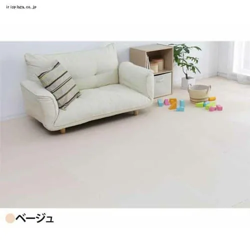 大判 カラージョイントマット【24枚セット】4.5畳分 ベージュ×イエロー_8