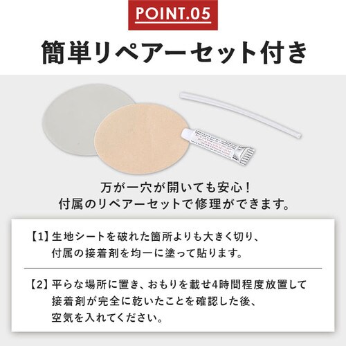 エアーベッド 電動 ダブル EAB-D アイボリー G100354
