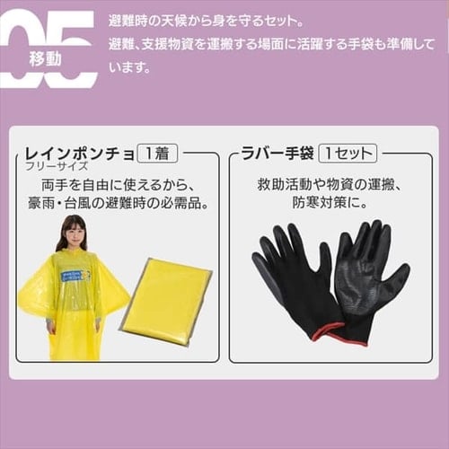 防災リュック 1人用 50点 女性向け 防災セット 防災グッズ BS1
