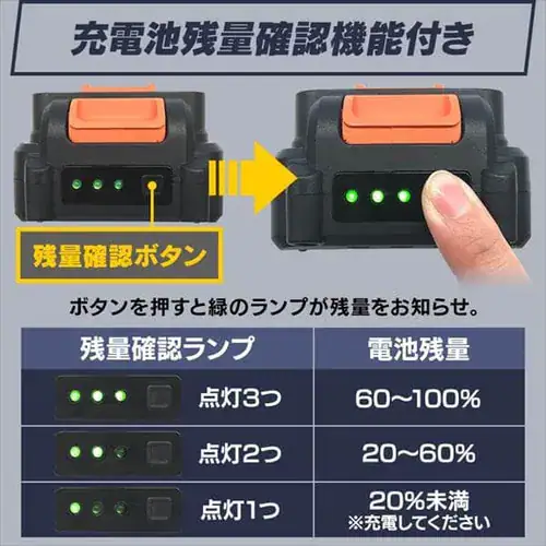 【訳あり】ディスクグラインダー 18V 充電式 バッテリー付き JDG100_15