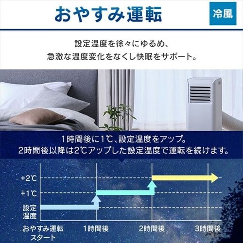 ポータブルクーラー冷専 IPA-2222G ホワイト 4.5畳 H100609F│アイリス 
