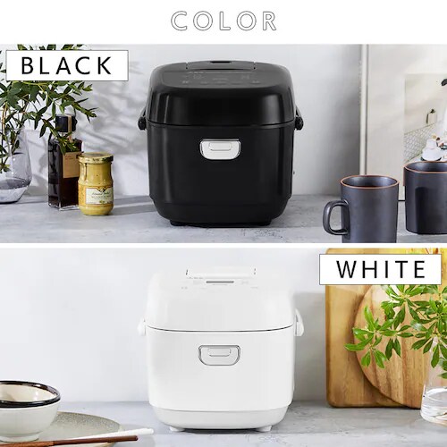 2020年製アイリスオーヤマ RC-ME50-B／5.5合炊きマイコン炊飯器 炊飯器 5.5合 マイコン式 RC-BMA50-B ブラック H100888T │アイリス