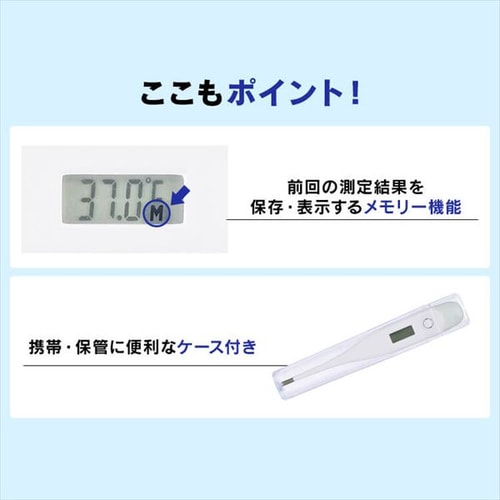 ≪50％OFFクーポン≫脇下体温計 DT-701 H103704 │アイリス