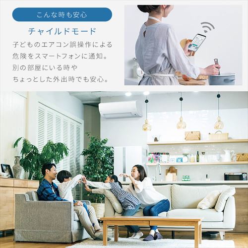 エアコン 6畳 工事費込み 節電 フィルター自動清掃 2.2kw 100V対応 IAF