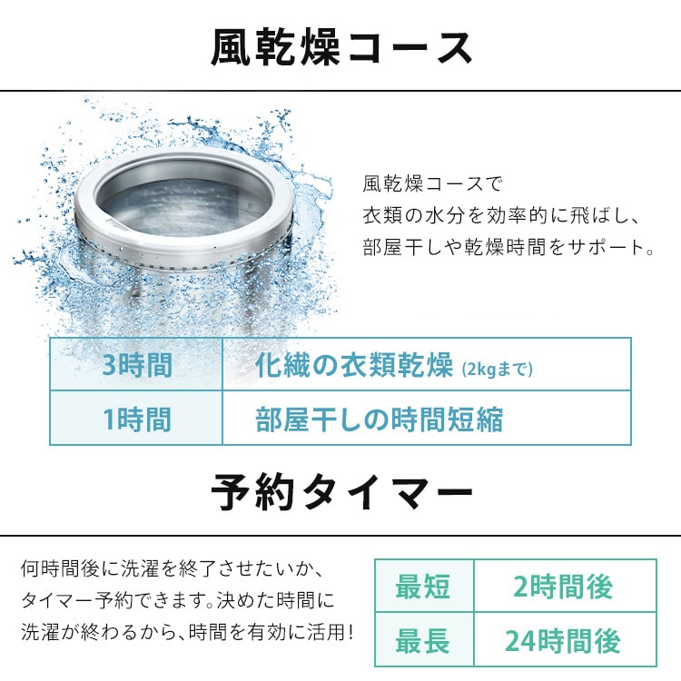 ☆実質59800円☆ 洗濯機 8kg OSH 2連タンク 洗剤自動投入 ガチ落ち極渦